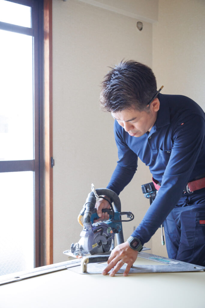 代表挨拶と施工事例