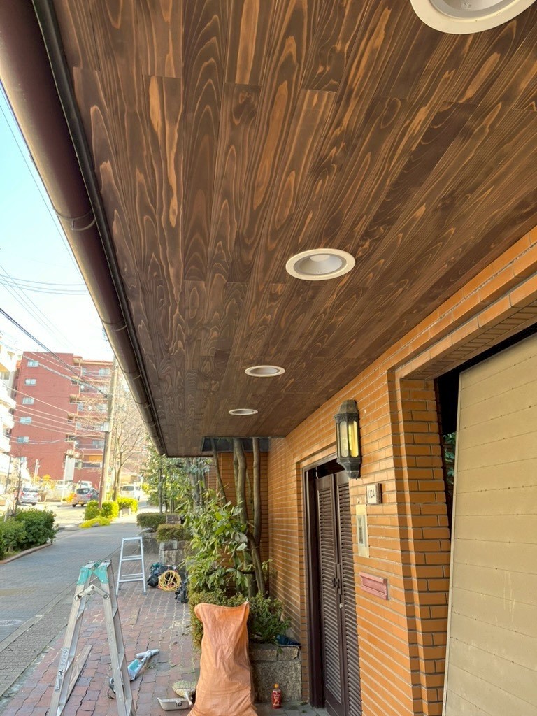 軒天の張り替え工事